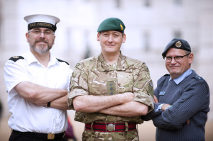 UK Reservists from Each of the Three Services